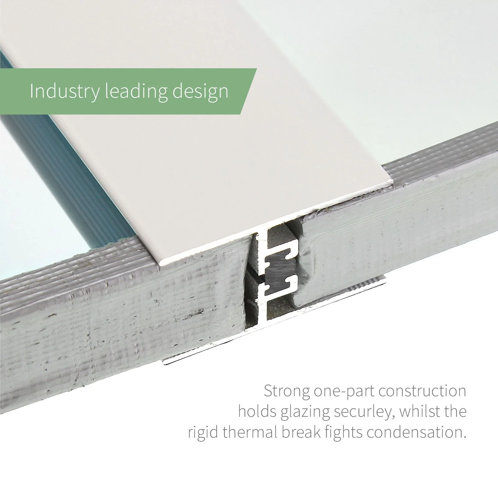28mm Aluminium Muntin Bar (2.1m) - Image 2