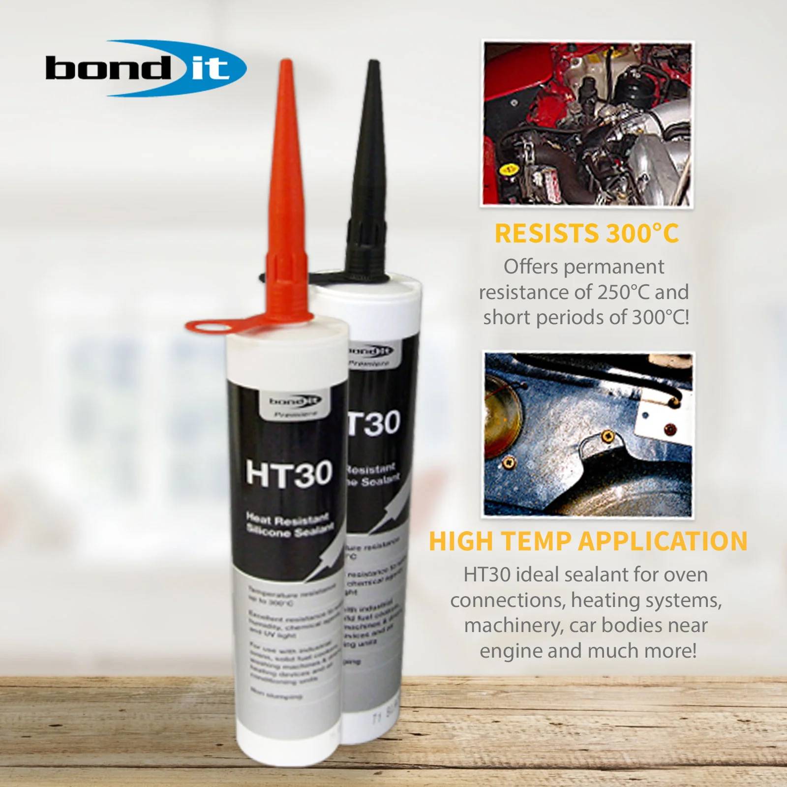 Bond-It HT30 Heat Resistant Silicone - Image 2