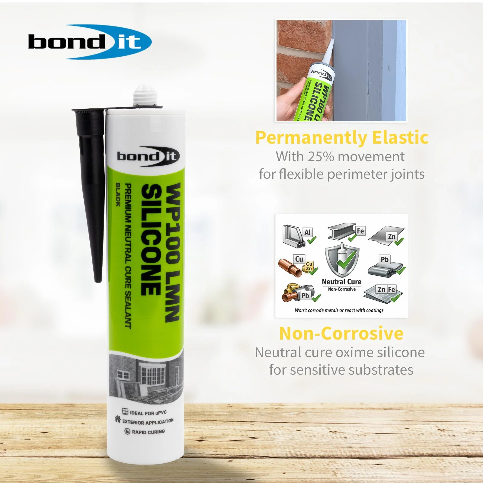Bond-It WP100 Neutral Cure Silicone Sealant - Image 2