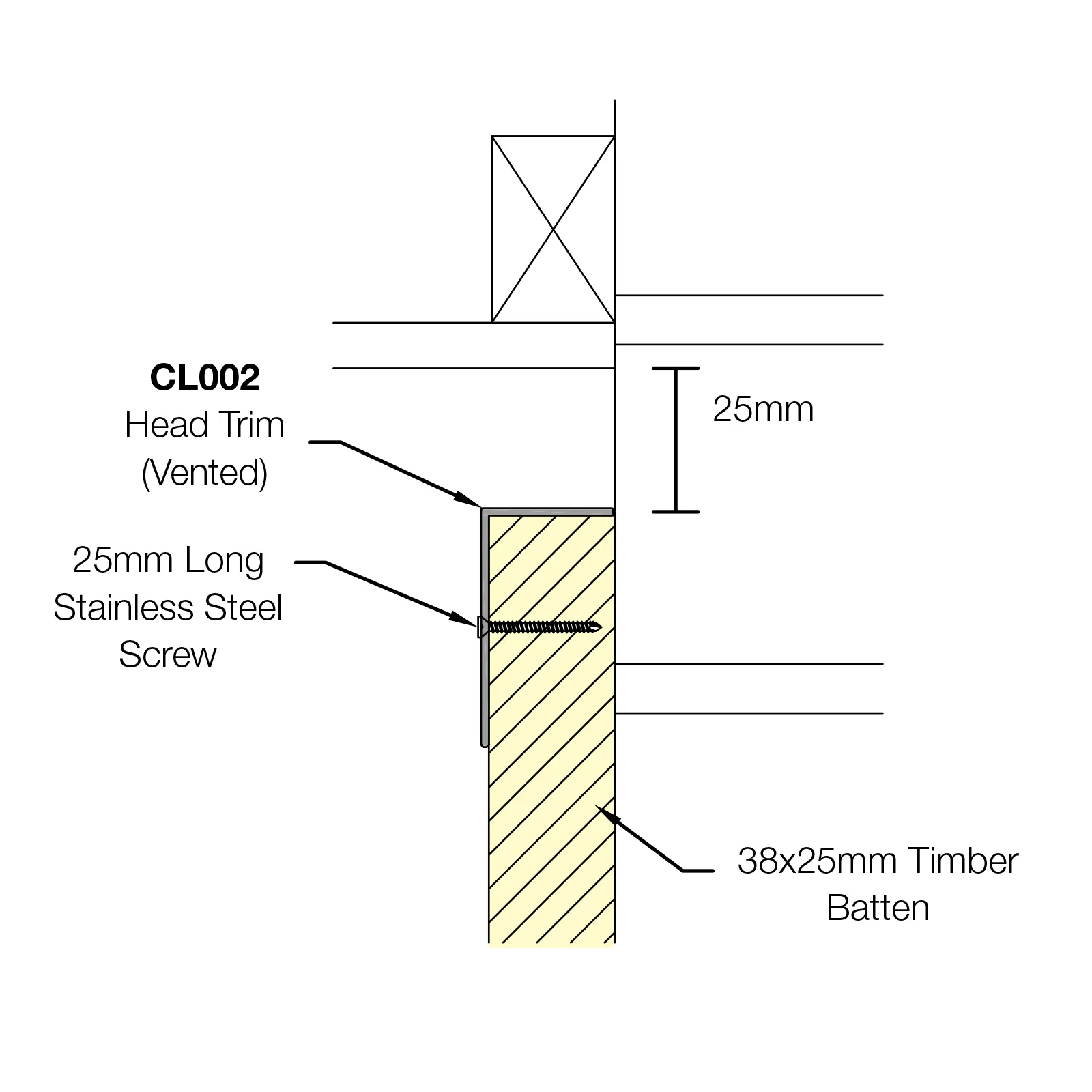 Composite Cladding Head Trim - Image 3
