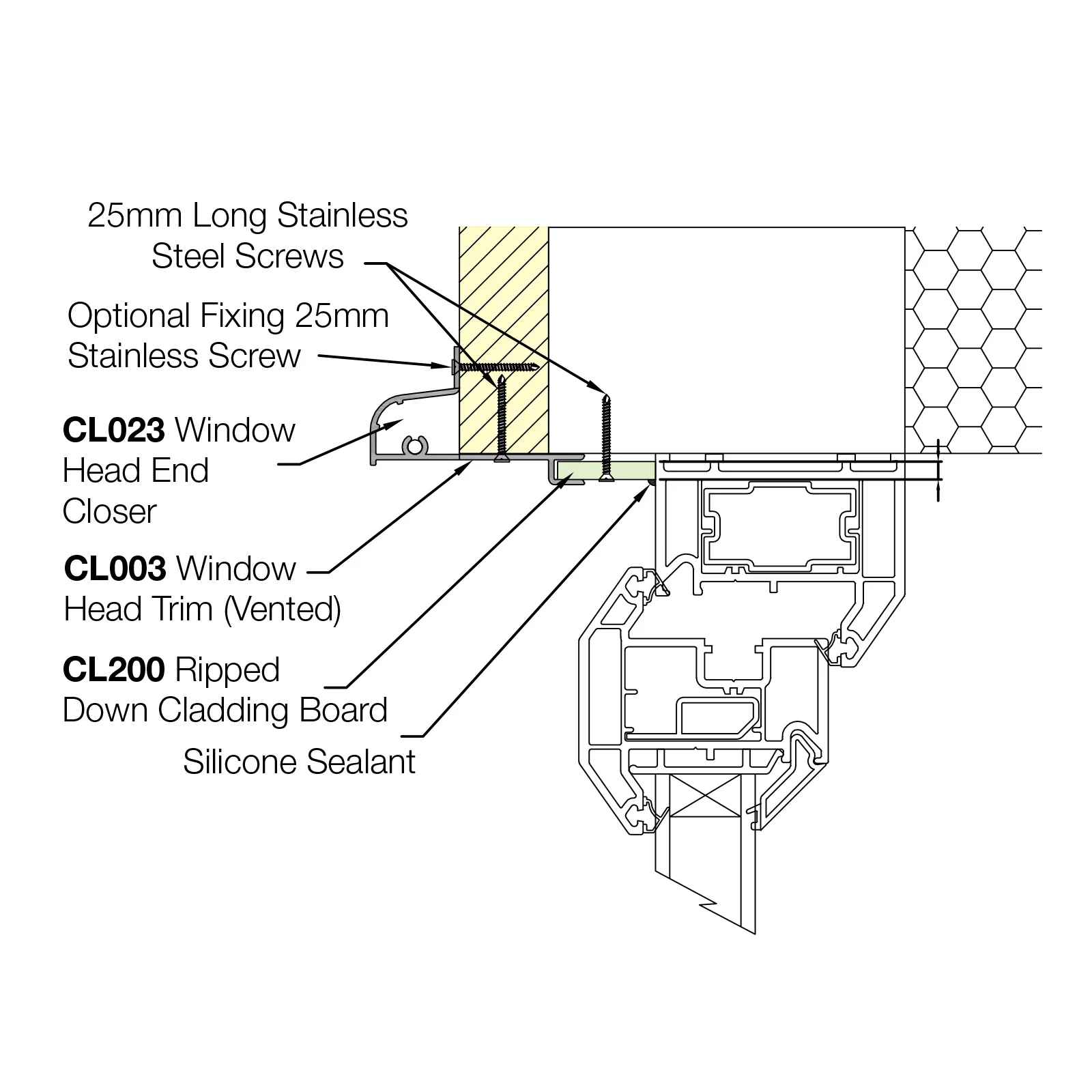 Composite Cladding Window Head Trim - Image 3