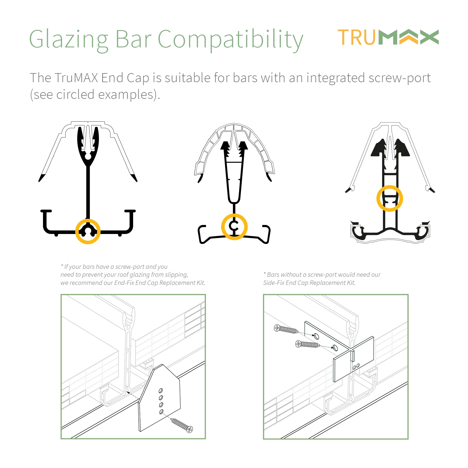 Conservatory Glazing Bar End Cap - Image 3