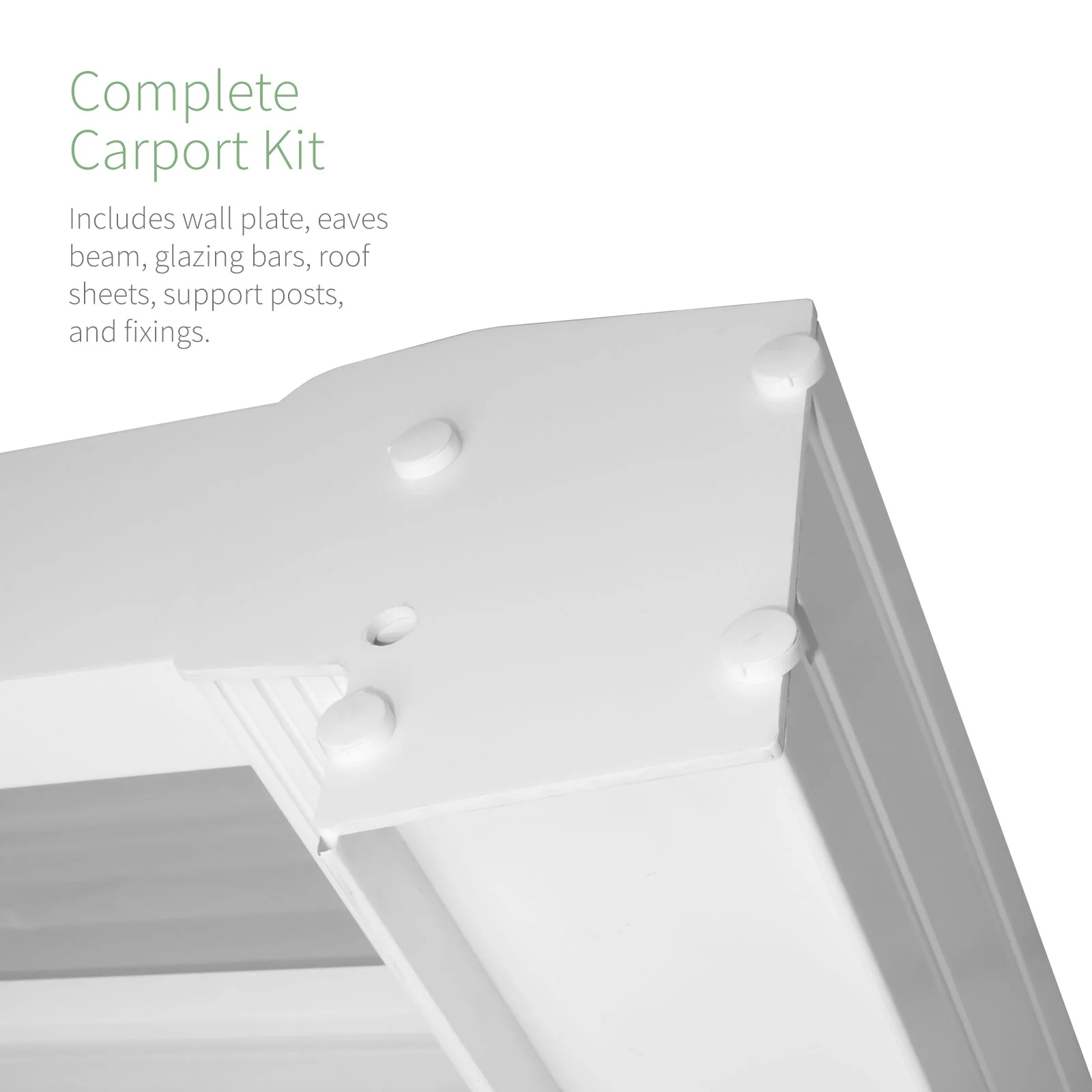 Evolution Canopy Carport Kit (Anthracite Grey/Bronze) - Image 9