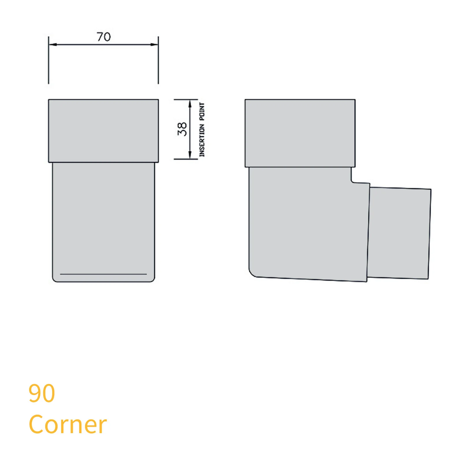FloPlast 65mm Square Downpipe - Image 12