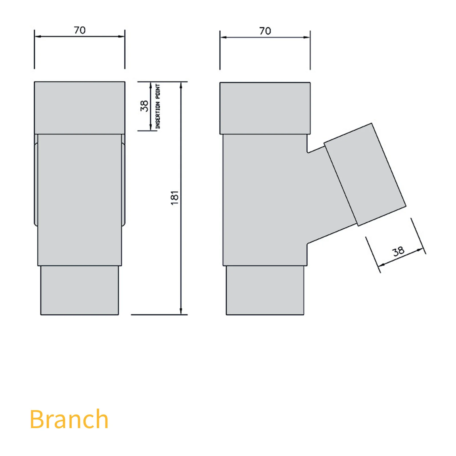 FloPlast 65mm Square Downpipe - Image 22