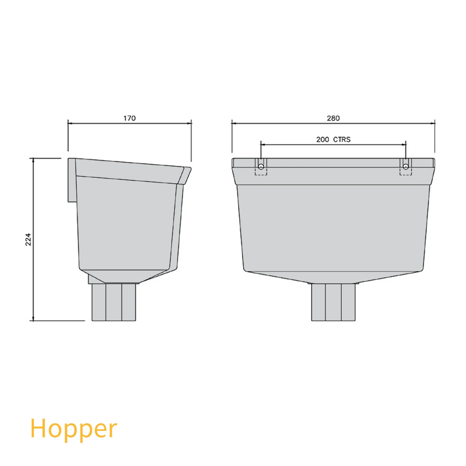 FloPlast 65mm Square Downpipe - Image 52