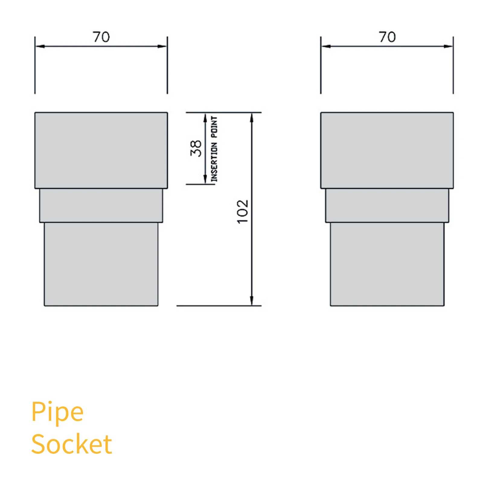 FloPlast 65mm Square Downpipe - Image 74