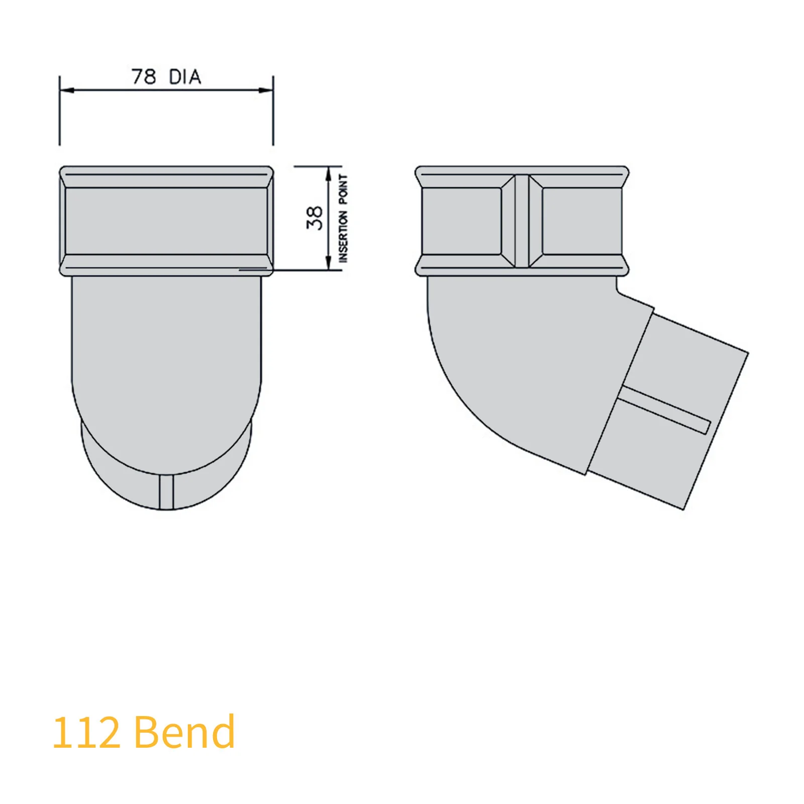 FloPlast 68mm Round Downpipe - Image 10