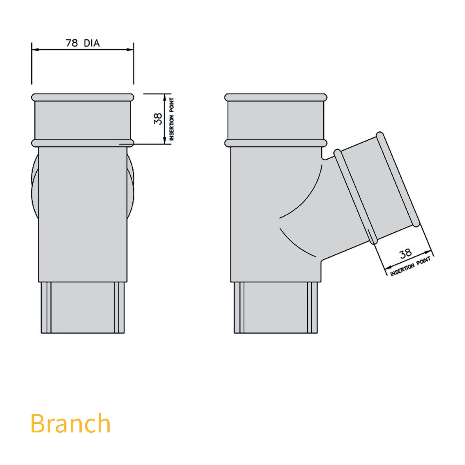 FloPlast 68mm Round Downpipe - Image 22