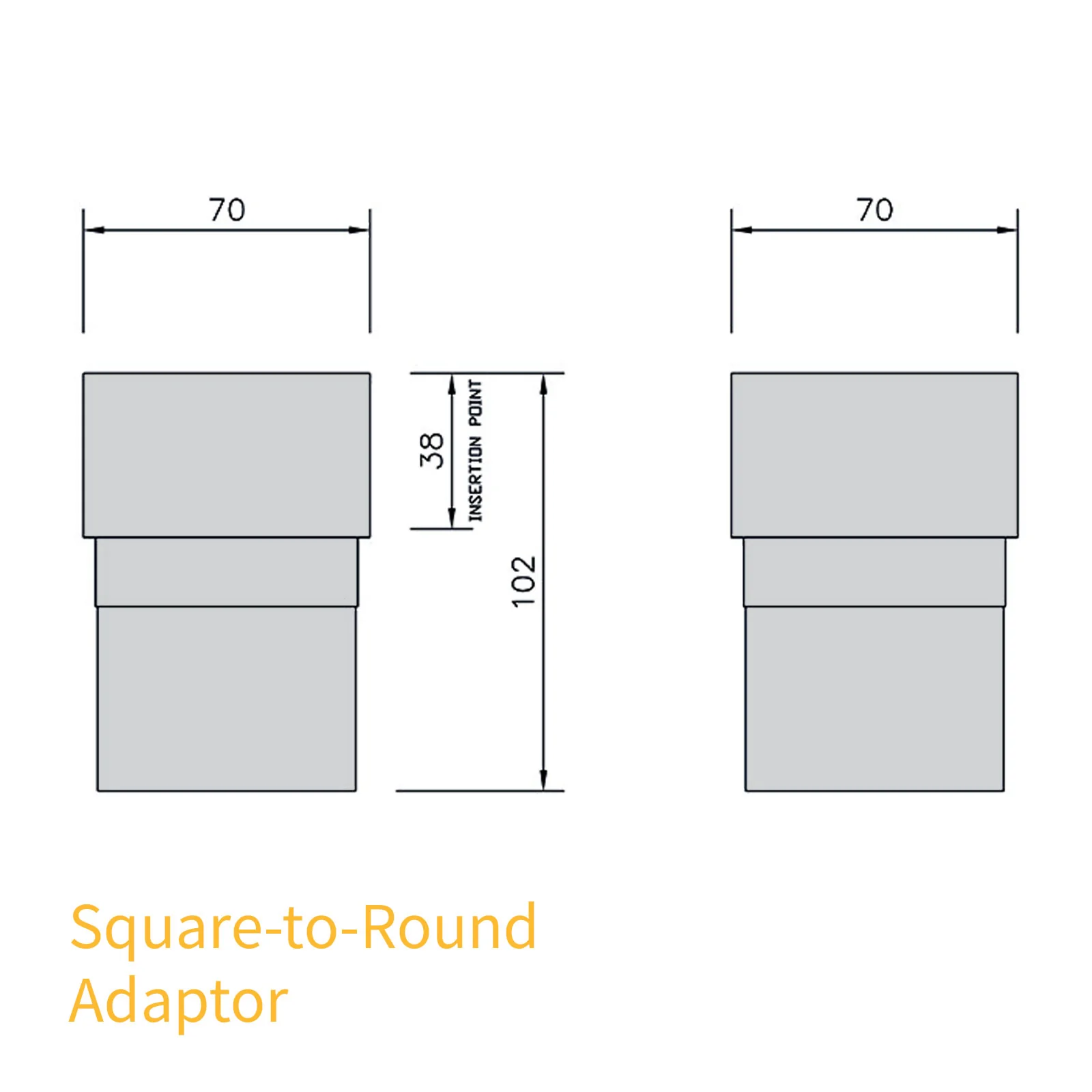 FloPlast 68mm Round Downpipe - Image 66