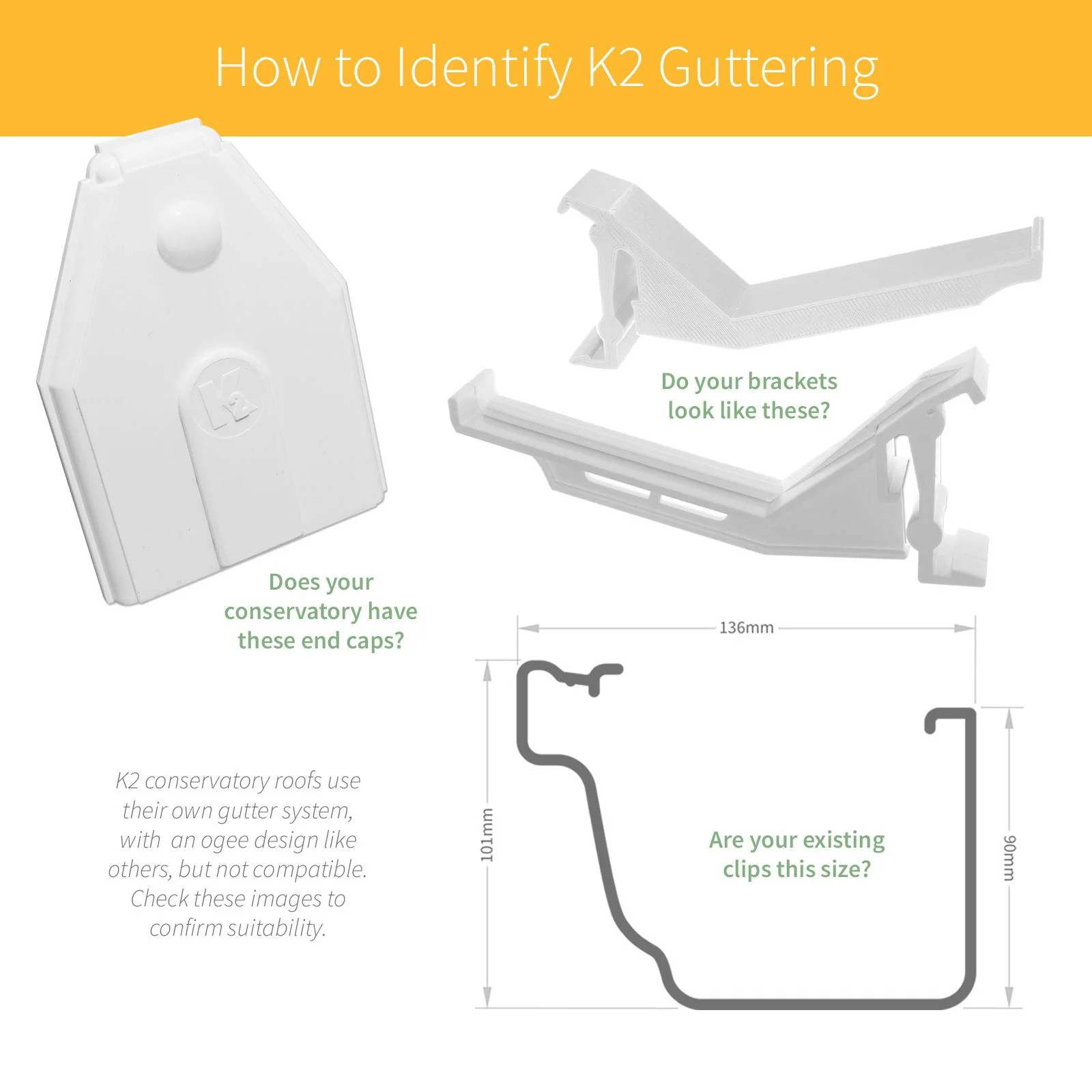 K2 C8067 Replacement Gutter Clip (2 Pack) - Image 4