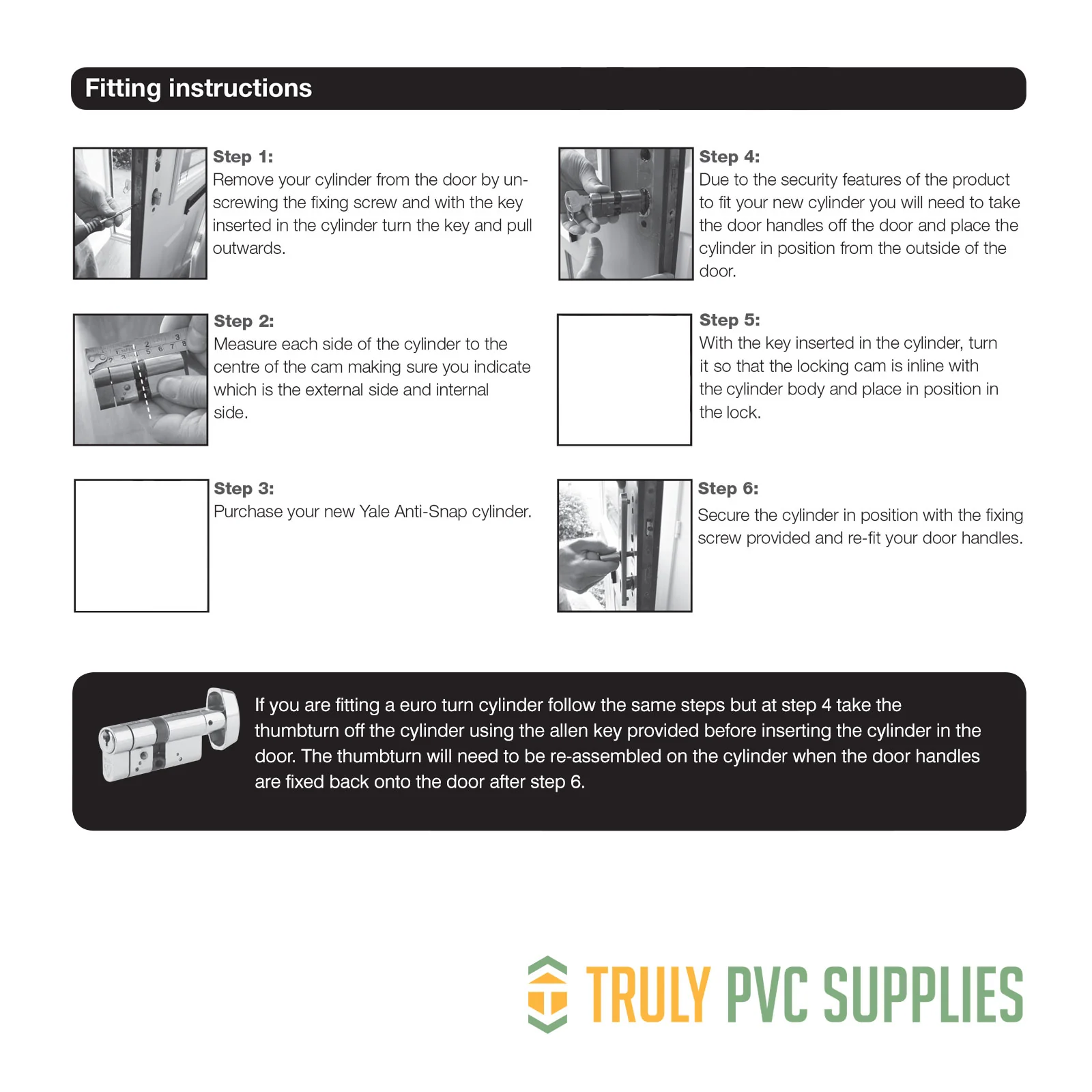 Yale Platinum 3 Star Thumbturn Euro Cylinder (Nickel) - Image 7