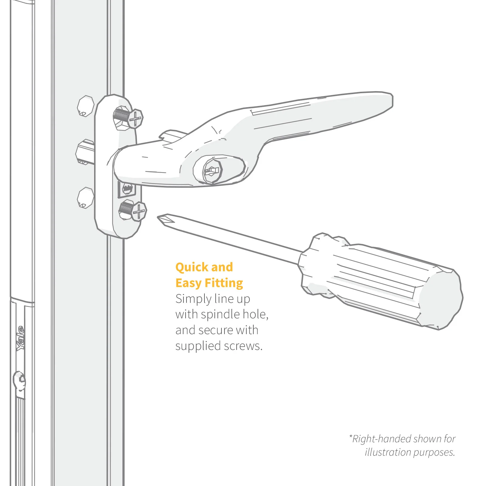 Yale Quartus Cranked Window Handle - Image 5